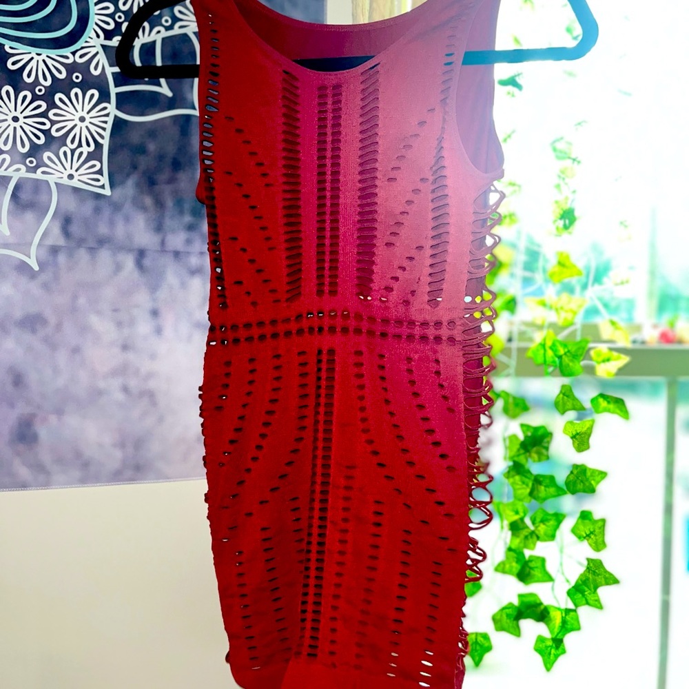 NWOT red exotic dancer dress